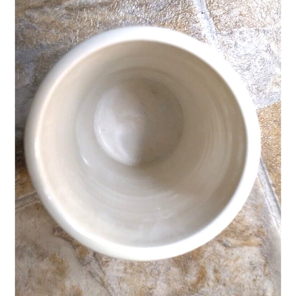 Ceramic Italian Style Hand Painted Grape Design 5 Inch Utensil Holder Signed - Picture 4 of 7